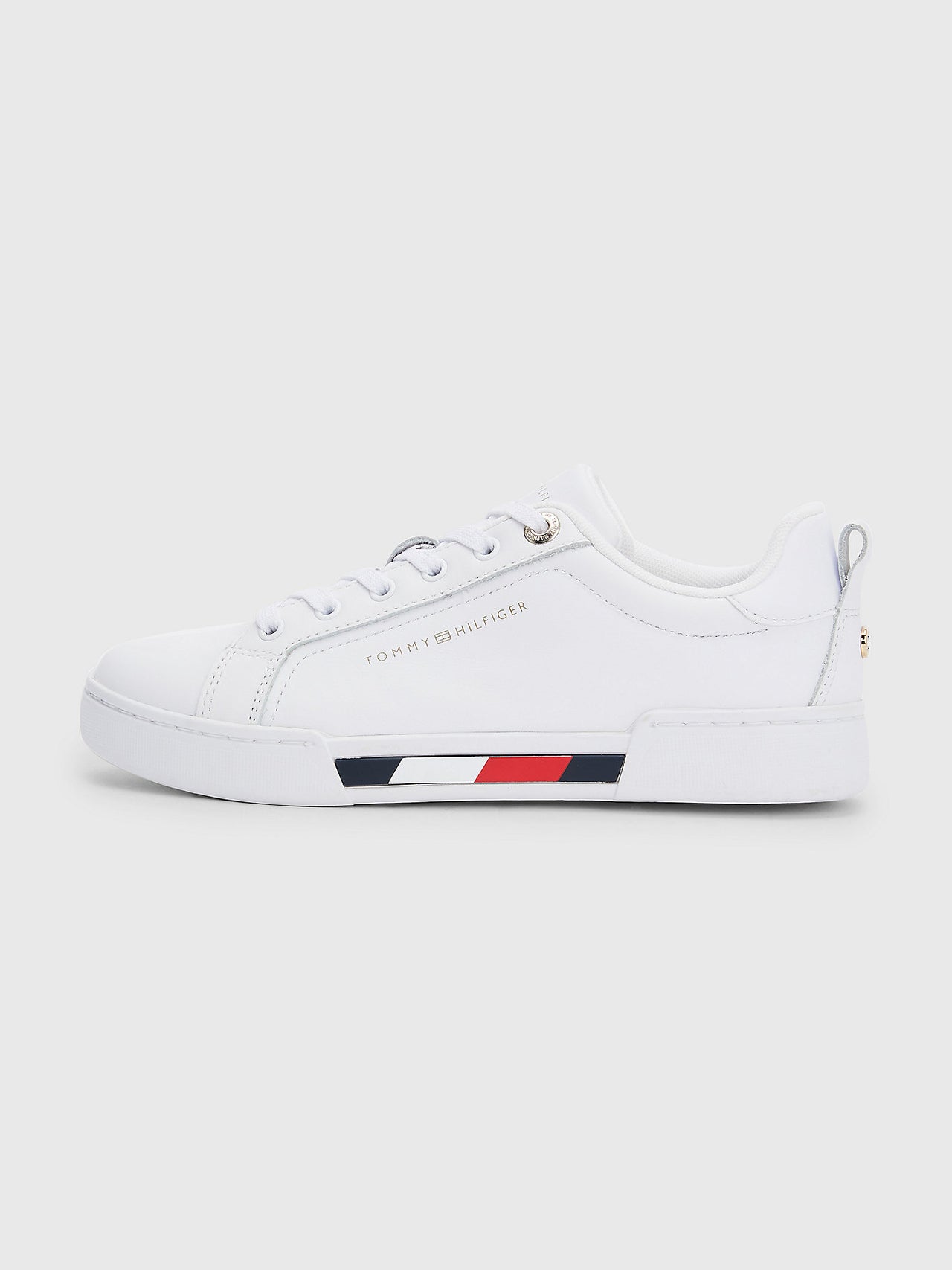 Tricolor Insert Sneaker - Blanco